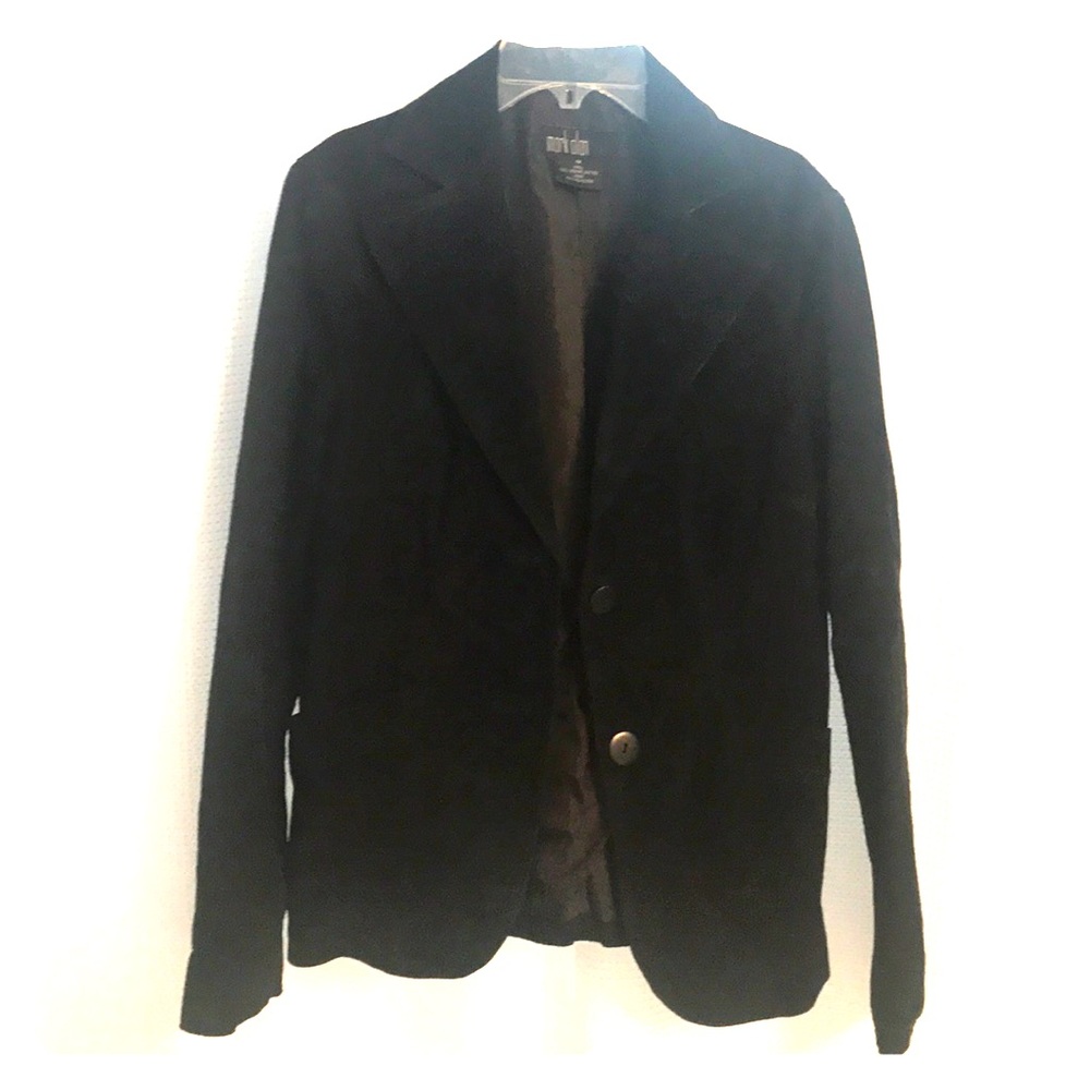 Black microsuede jacket